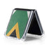 South Africa Flag Distressed Galaxy Z Flip5 5G Clear Case