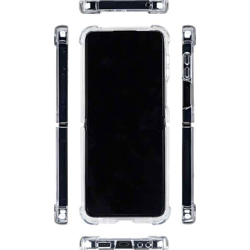 South Africa Flag Distressed Galaxy Z Flip5 5G Clear Case