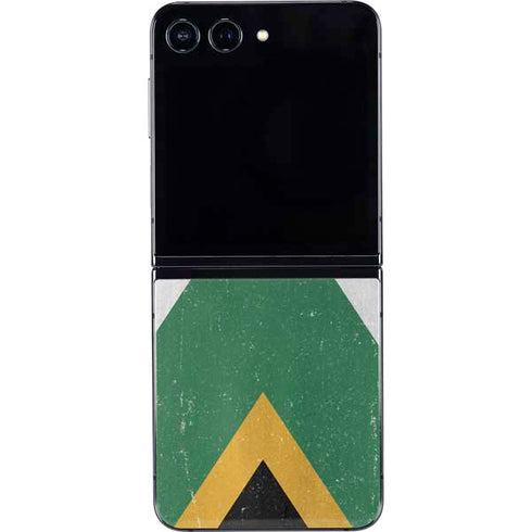 South Africa Flag Distressed Galaxy Z Flip5 5G Skin