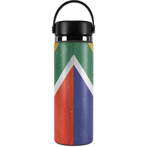 South Africa Flag Distressed Hydro Flask 20oz Wide Mouth Skin