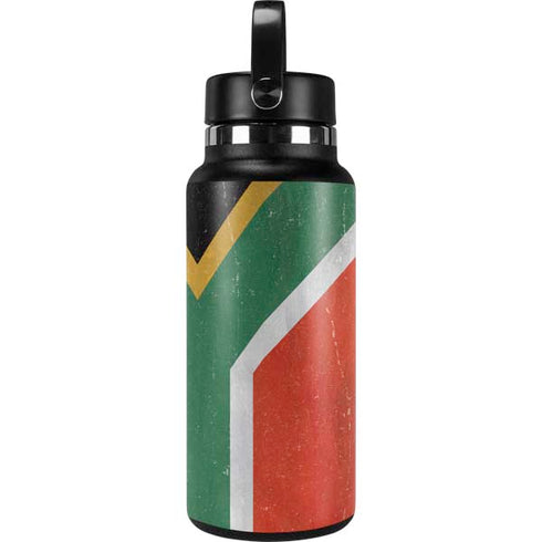 South Africa Flag Distressed Hydro Flask 32oz Wide Mouth Skin