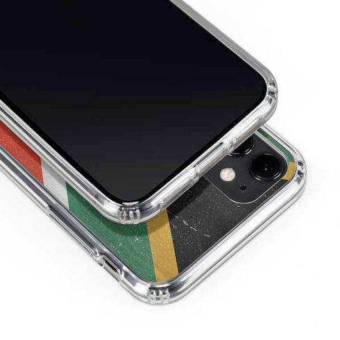 South Africa Flag Distressed iPhone 11 Clear Case