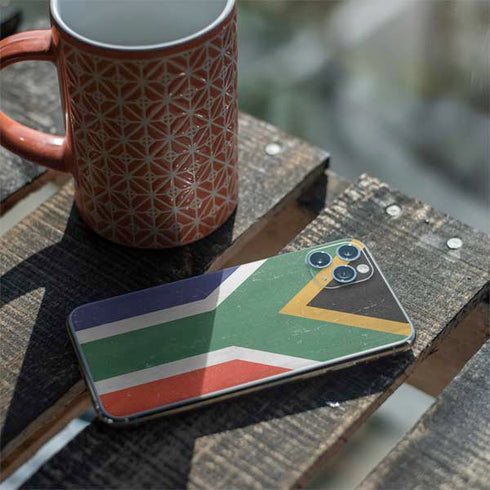 South Africa Flag Distressed iPhone 11 Pro Max Skin
