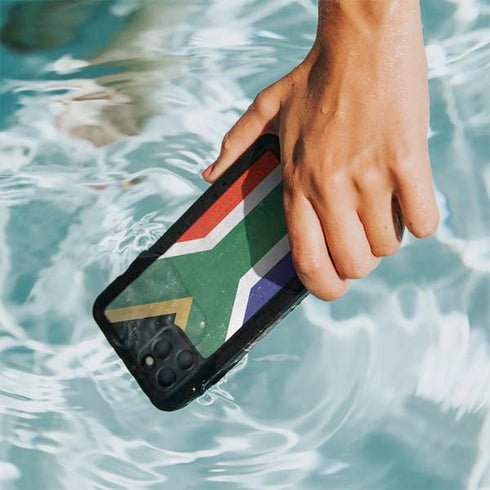 South Africa Flag Distressed iPhone 11 Pro Max Waterproof Case