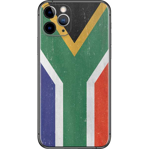South Africa Flag Distressed iPhone 11 Pro Skin
