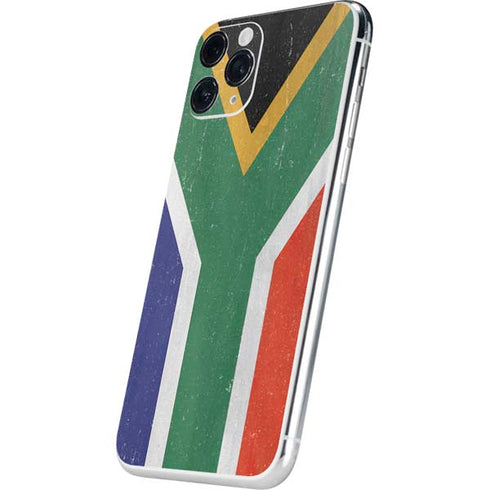 South Africa Flag Distressed iPhone 11 Pro Skin