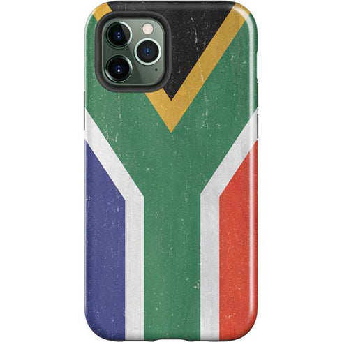 South Africa Flag Distressed iPhone 12 Pro Max Impact Case