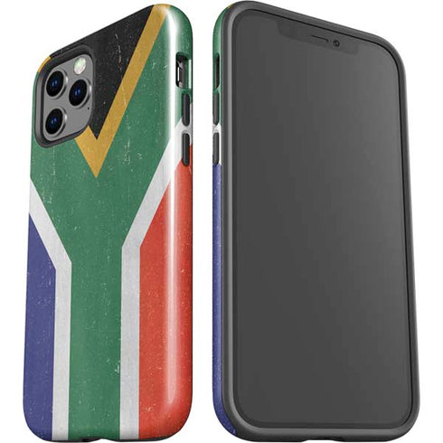 South Africa Flag Distressed iPhone 12 Pro Max Impact Case