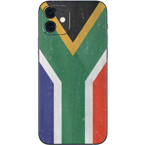 South Africa Flag Distressed iPhone 12 Skin