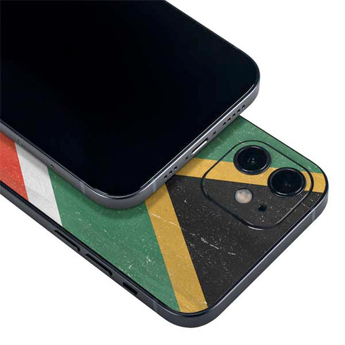 South Africa Flag Distressed iPhone 12 Skin