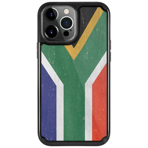 South Africa Flag Distressed iPhone 13 Pro Cargo Case