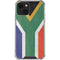 South Africa Flag Distressed iPhone 14 Clear Case