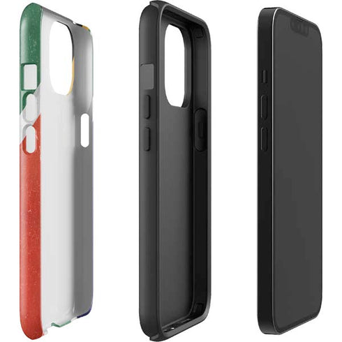 South Africa Flag Distressed iPhone 15 Plus Impact Case