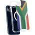 South Africa Flag Distressed iPhone 15 Plus MagSafe Case