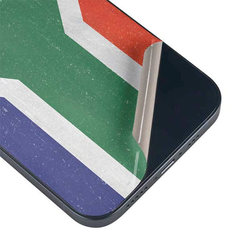 South Africa Flag Distressed iPhone 15 Plus Skin