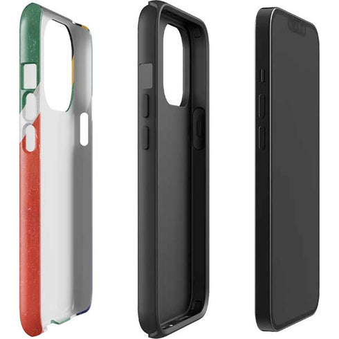South Africa Flag Distressed iPhone 14 Pro Impact Case
