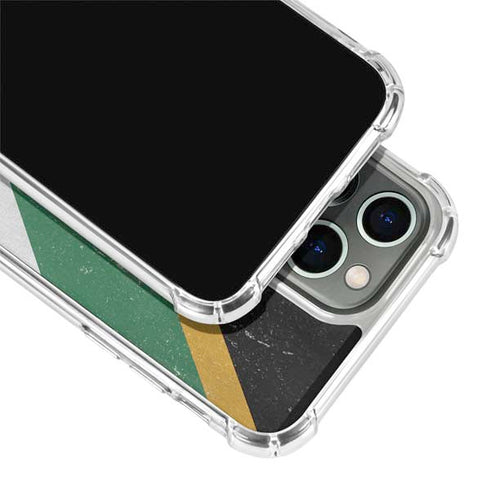 South Africa Flag Distressed iPhone 14 Pro Max Clear Case
