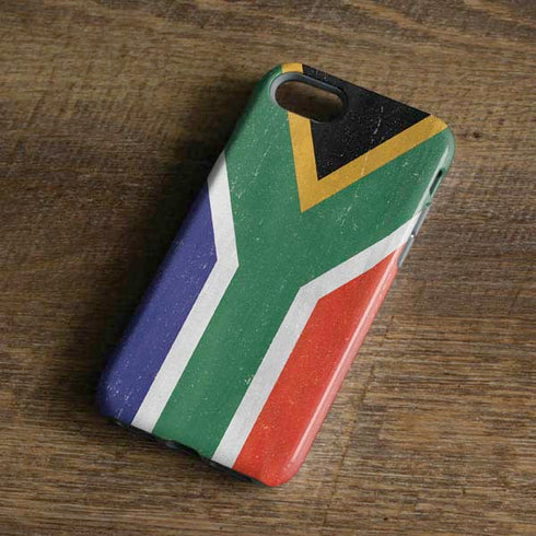 South Africa Flag Distressed iPhone 8 Pro Case