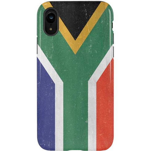 South Africa Flag Distressed iPhone XR Pro Case