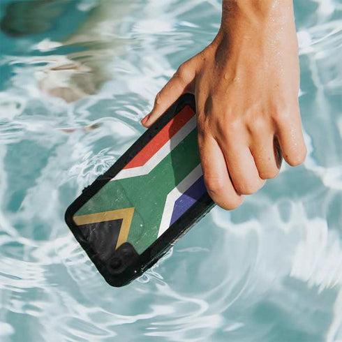 South Africa Flag Distressed iPhone XR Waterproof Case