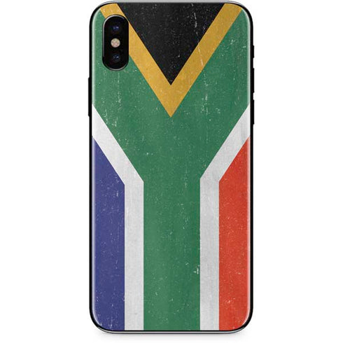 South Africa Flag Distressed iPhone XS Max Skin