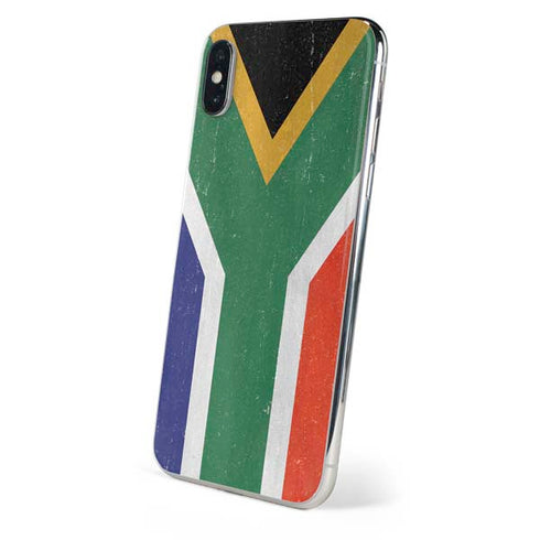 South Africa Flag Distressed iPhone XS Skin