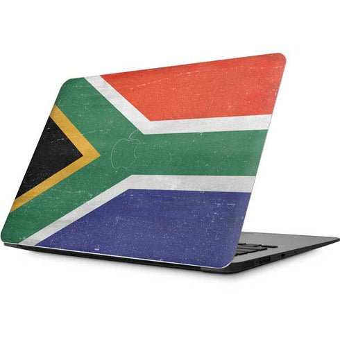 South Africa Flag Distressed Apple MacBook Skin