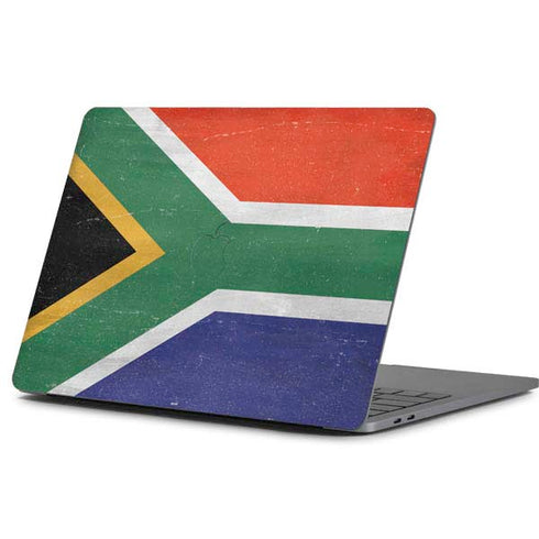 South Africa Flag Distressed Apple MacBook Pro 13-inch Skin