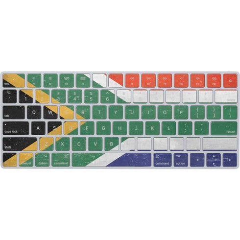 South Africa Flag Distressed Magic Keyboard Skin
