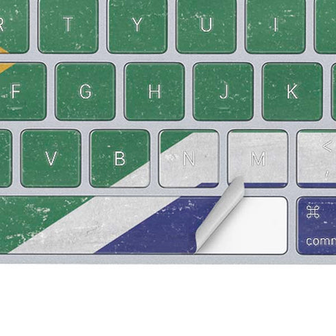 South Africa Flag Distressed Magic Keyboard Skin