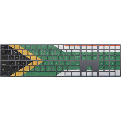 South Africa Flag Distressed Magic Keyboard with Numeric Keypad Skin