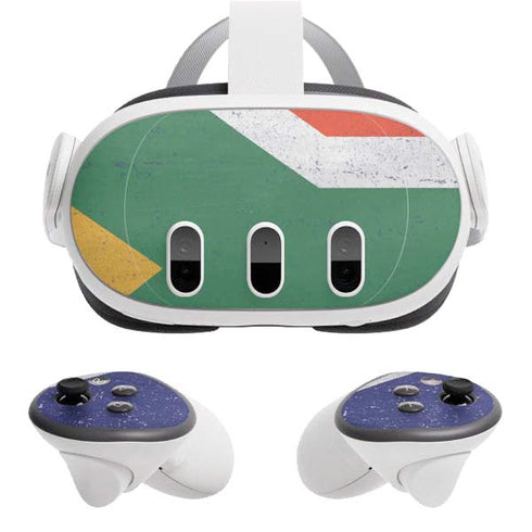 South Africa Flag Distressed Meta Quest 3 Skin