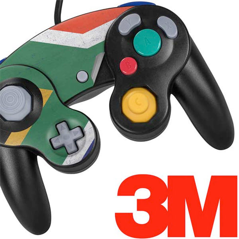 South Africa Flag Distressed Nintendo GameCube Controller Skin