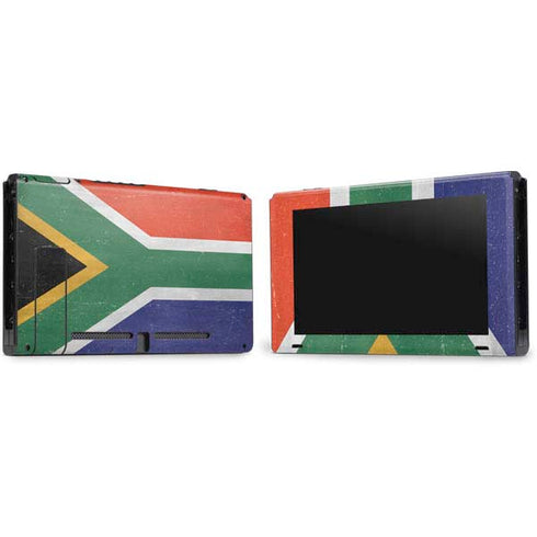South Africa Flag Distressed Nintendo Switch Bundle Skin