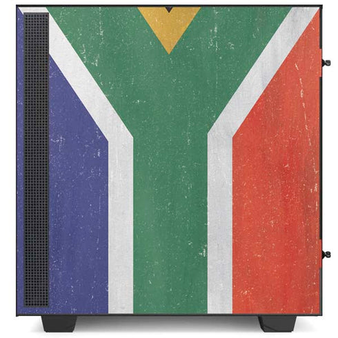 South Africa Flag Distressed NZXT H510 Compact ATX Mid-Tower Case Skin