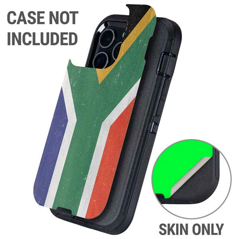 South Africa Flag Distressed Otterbox Defender iPhone Skin