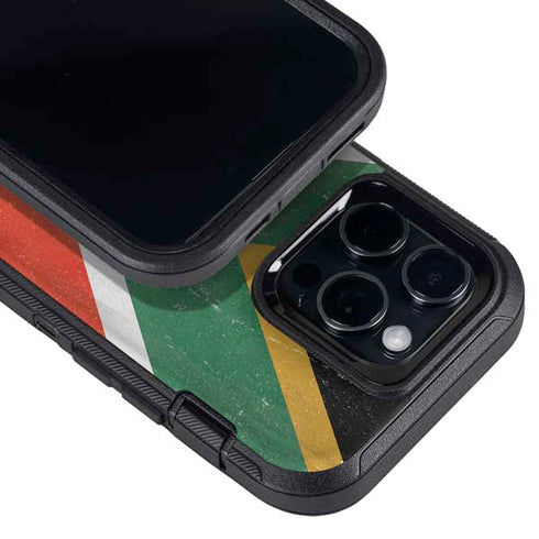 South Africa Flag Distressed Otterbox Defender iPhone Skin