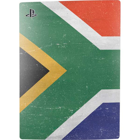 South Africa Flag Distressed PS5 Console Skin