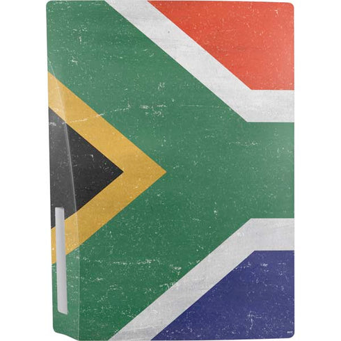 South Africa Flag Distressed PS5 Console Skin