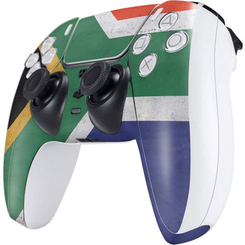 South Africa Flag Distressed PS5 Controller Skin