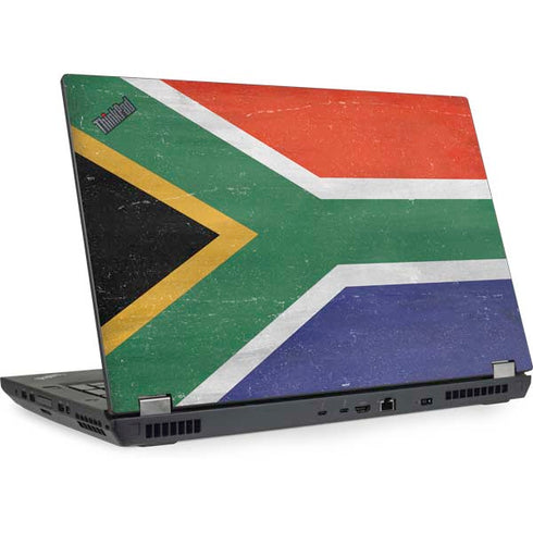 South Africa Flag Distressed Lenovo ThinkPad Skin
