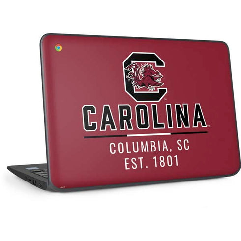 University of South Carolina Columbia SC, EST. 1801 HP Chromebook Skin