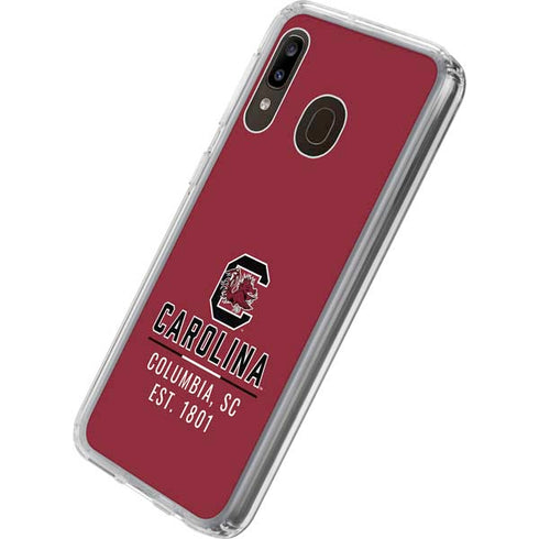 University of South Carolina Columbia SC, EST. 1801 Galaxy A20 Clear Case