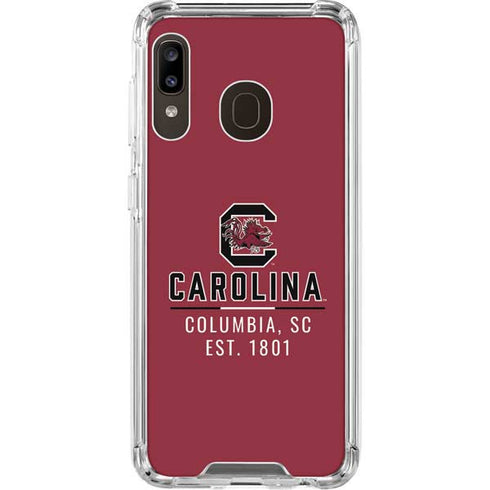University of South Carolina Columbia SC, EST. 1801 Galaxy A30 Clear Case