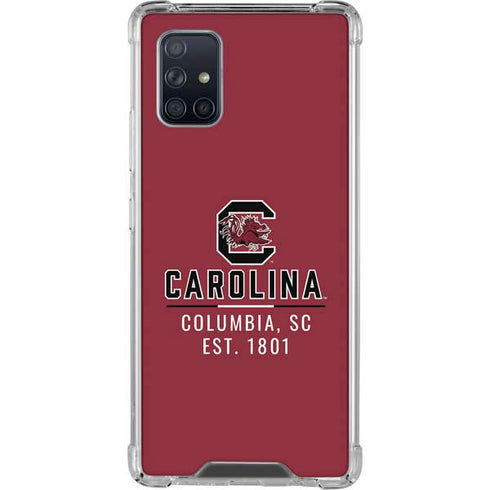 University of South Carolina Columbia SC, EST. 1801 Galaxy A71 5G Clear Case