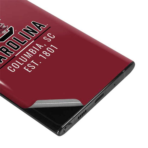 University of South Carolina Columbia SC, EST. 1801 Galaxy Note 10 Plus Skin