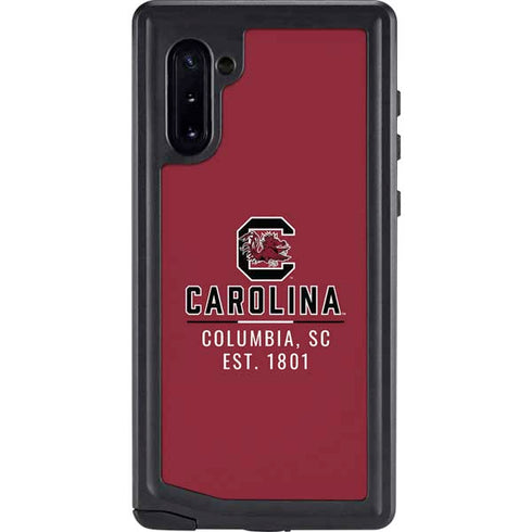 University of South Carolina Columbia SC, EST. 1801 Galaxy Note 10 Waterproof Case