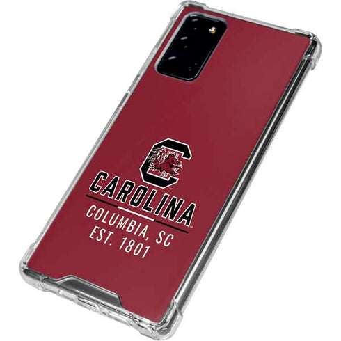 University of South Carolina Columbia SC, EST. 1801 Galaxy Note20 5G Clear Case