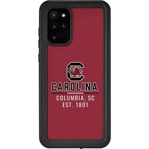 University of South Carolina Columbia SC, EST. 1801 Galaxy S20 Plus Waterproof Case