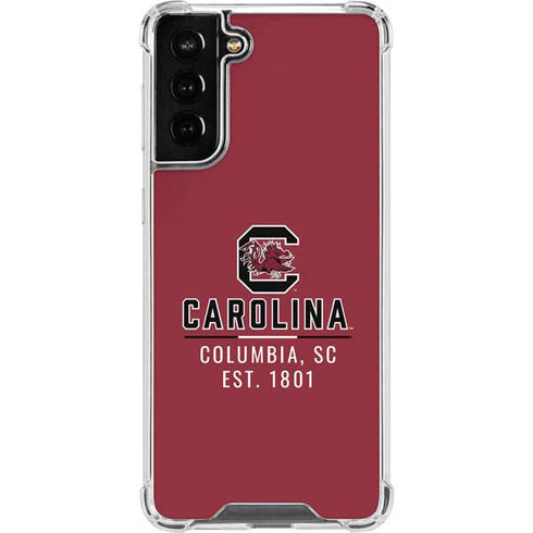 University of South Carolina Columbia SC, EST. 1801 Galaxy S21 FE Clear Case